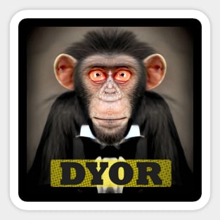 DYOR Protect the Apes Animal Rights Sticker